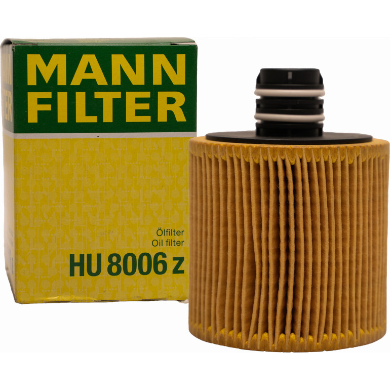 MANN-FILTER HU 8006 z Ölfilter mit Dichtung, Filtereinsatz MANN-FILTER HU 8006 z Ölfilter mit Dichtung, Filtereinsatz