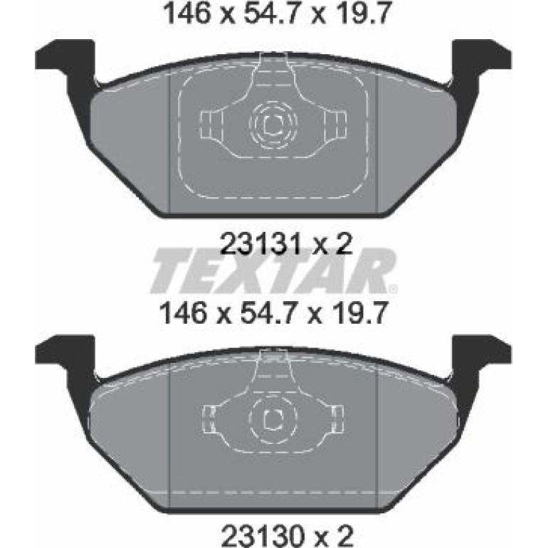 Bremsbelagsatz, Scheibenbremse 2313081 Bremsbelagsatz, Scheibenbremse 2313081