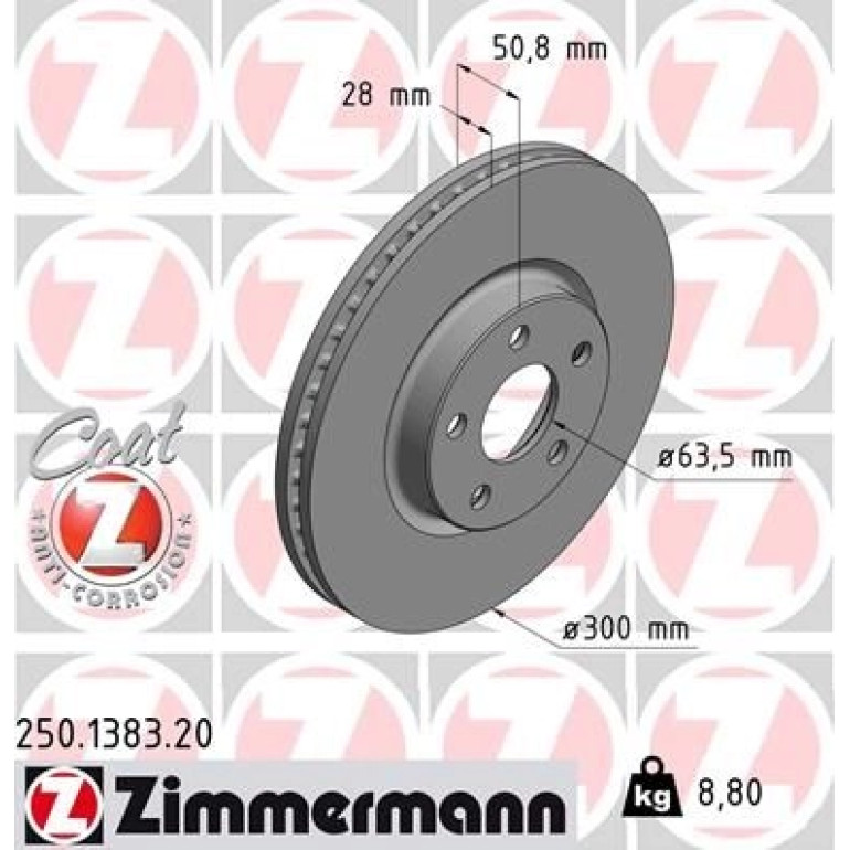 Bremsscheibe 250.1383.20