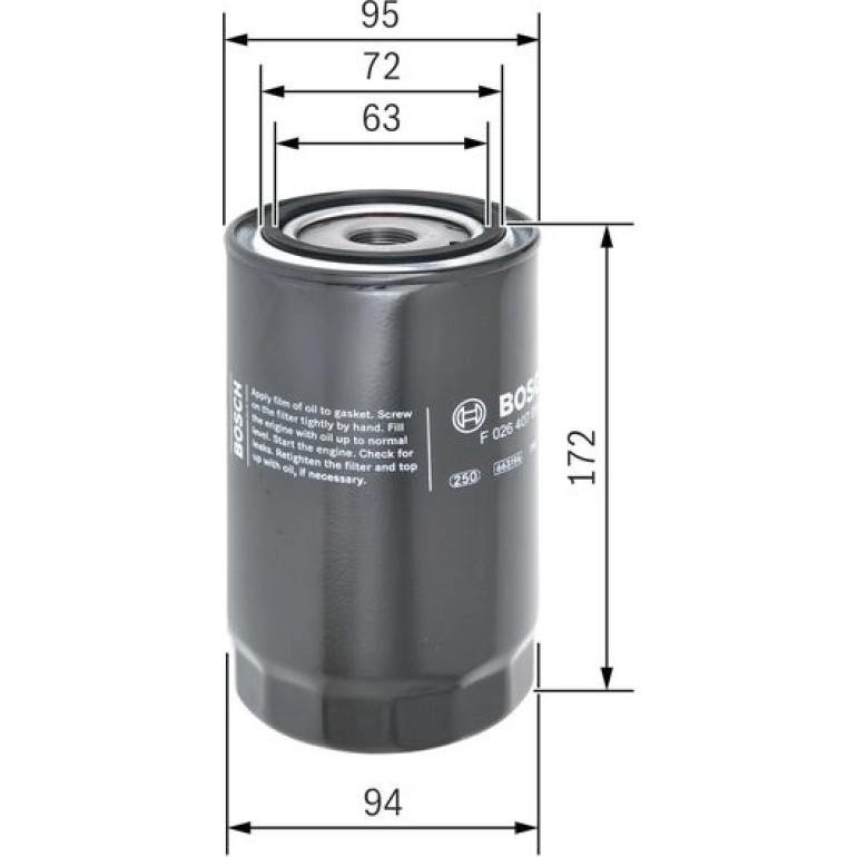 BOSCH F 026 407 081 Ölfilter BOSCH F 026 407 081 Ölfilter