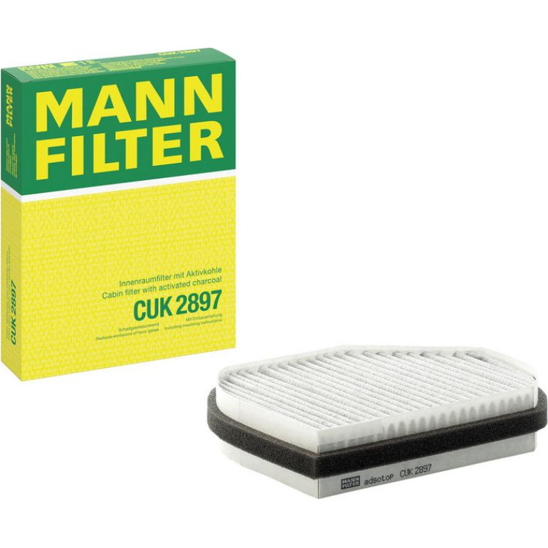 MANN-FILTER CUK 2897 Innenraumfilter, Aktivkohlefilter