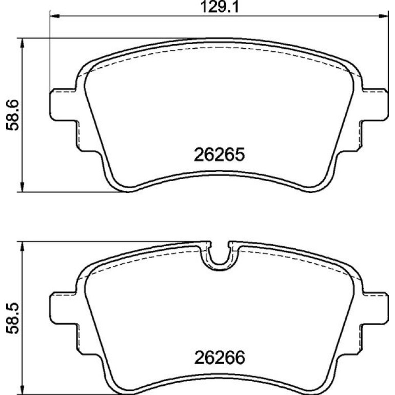 Bremsbelagsatz, Scheibenbremse P 85 185 Bremsbelagsatz, Scheibenbremse P 85 185