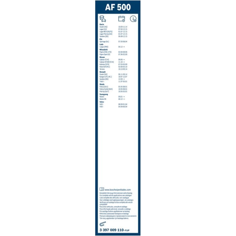 BOSCH AF 500 Scheibenwischer Aerofit 3 397 009 110