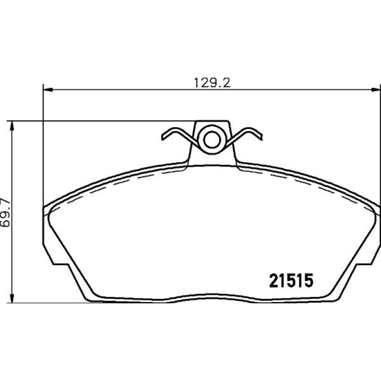 Bremsbelagsatz, Scheibenbremse 8DB 355 018-431 Bremsbelagsatz, Scheibenbremse 8DB 355 018-431