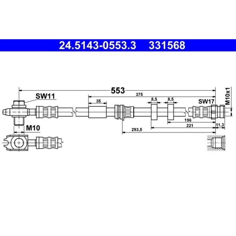 Bremsschlauch 24.5143-0553.3