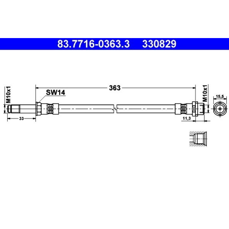 Bremsschlauch 83.7716-0363.3
