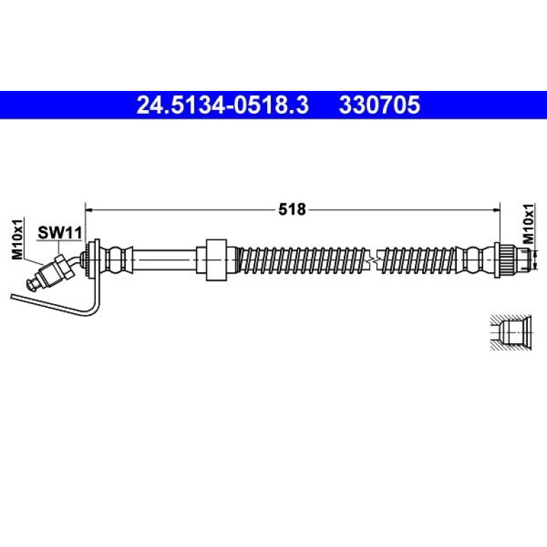Bremsschlauch 24.5134-0518.3