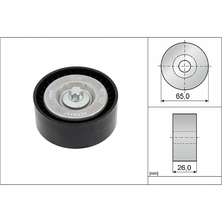 Umlenk-/Führungsrolle, Keilrippenriemen 532 0630 10