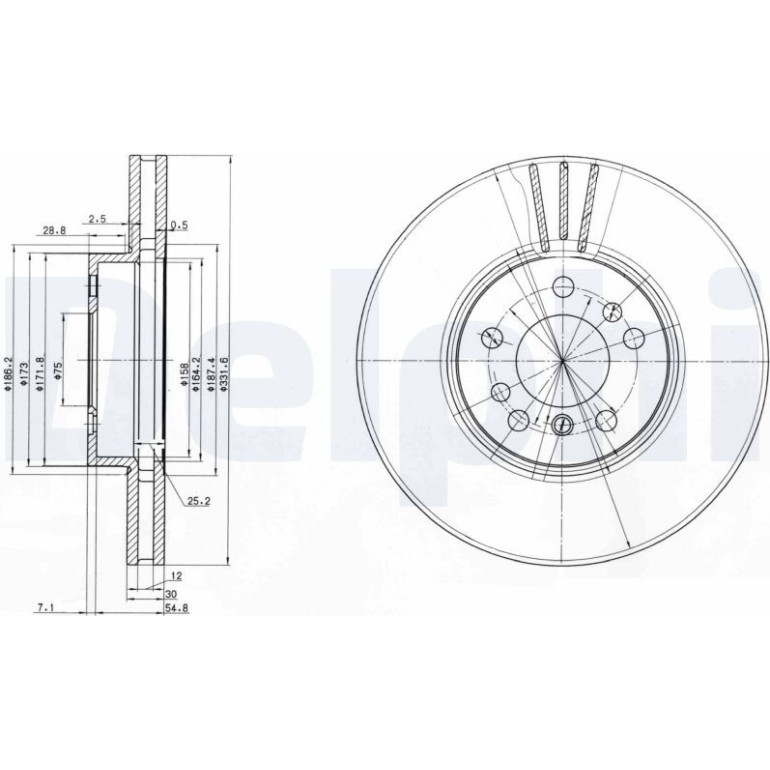 Bremsscheibe BG3628 Bremsscheibe BG3628