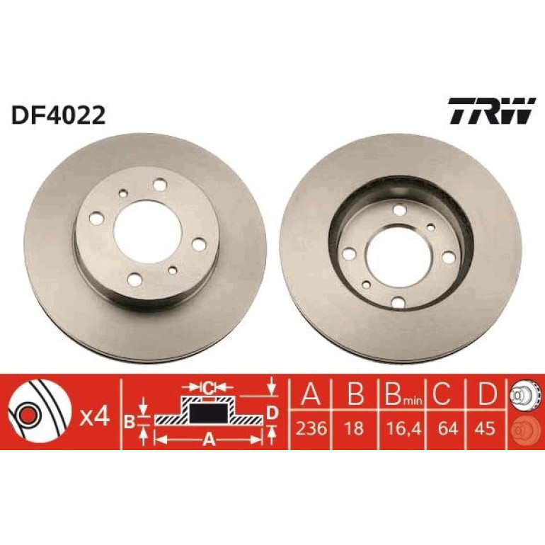 Bremsscheibe DF4022
