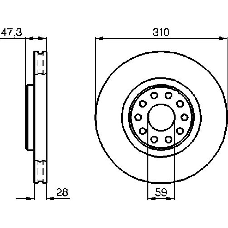 Bremsscheibe 0 986 478 669 Bremsscheibe 0 986 478 669