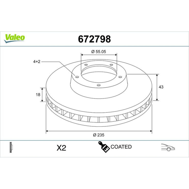 Bremsscheibe 672798 Bremsscheibe 672798