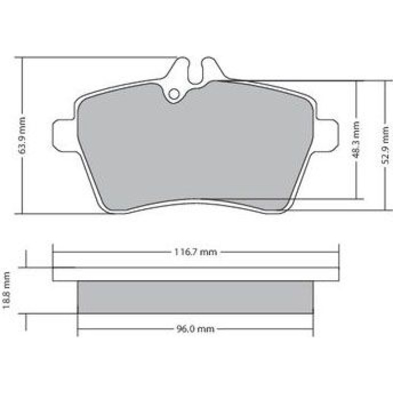 Bremsbelagsatz, Scheibenbremse 1170053 Bremsbelagsatz, Scheibenbremse 1170053