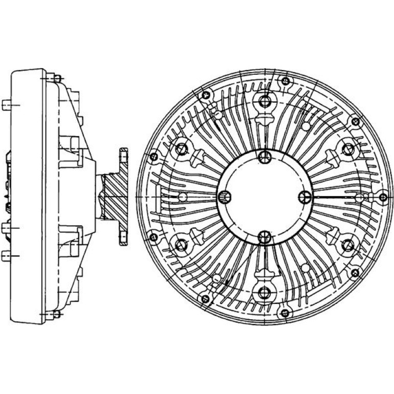 Kupplung, Kühlerlüfter CFC 222 000P Kupplung, Kühlerlüfter CFC 222 000P