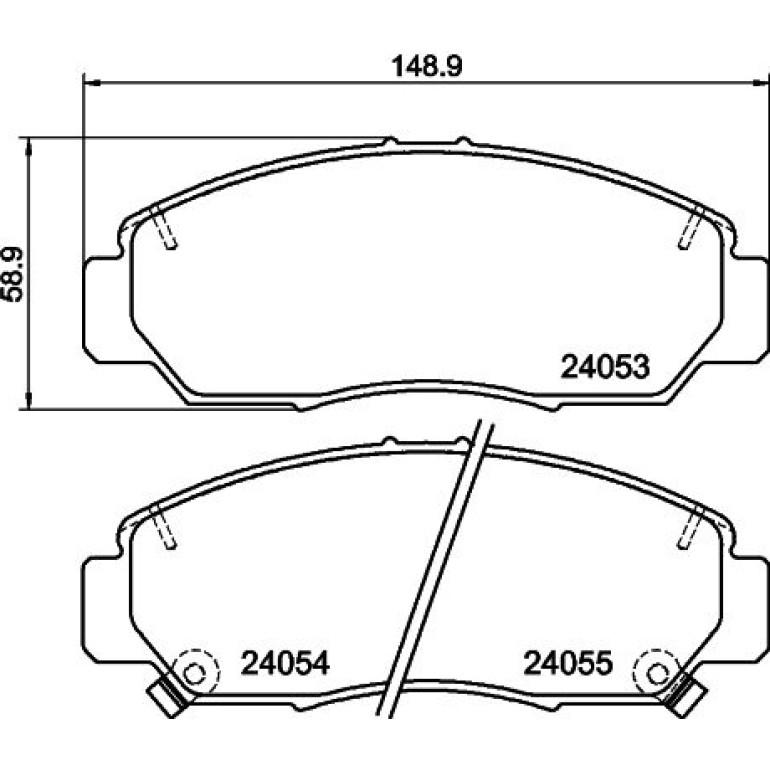 Bremsbelagsatz, Scheibenbremse 8DB 355 010-981 Bremsbelagsatz, Scheibenbremse 8DB 355 010-981