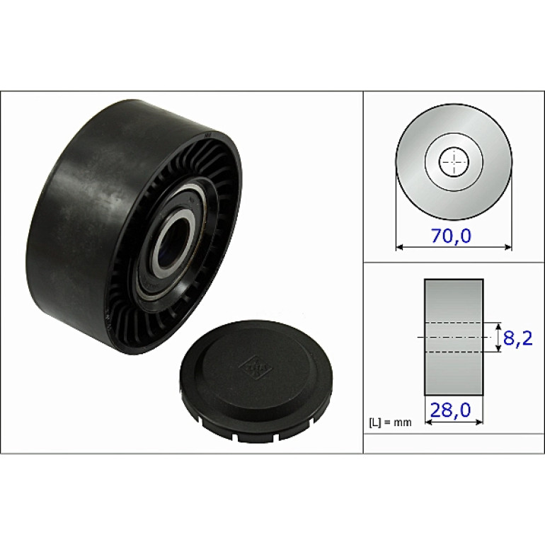Umlenk-/Führungsrolle, Keilrippenriemen 532 0468 10