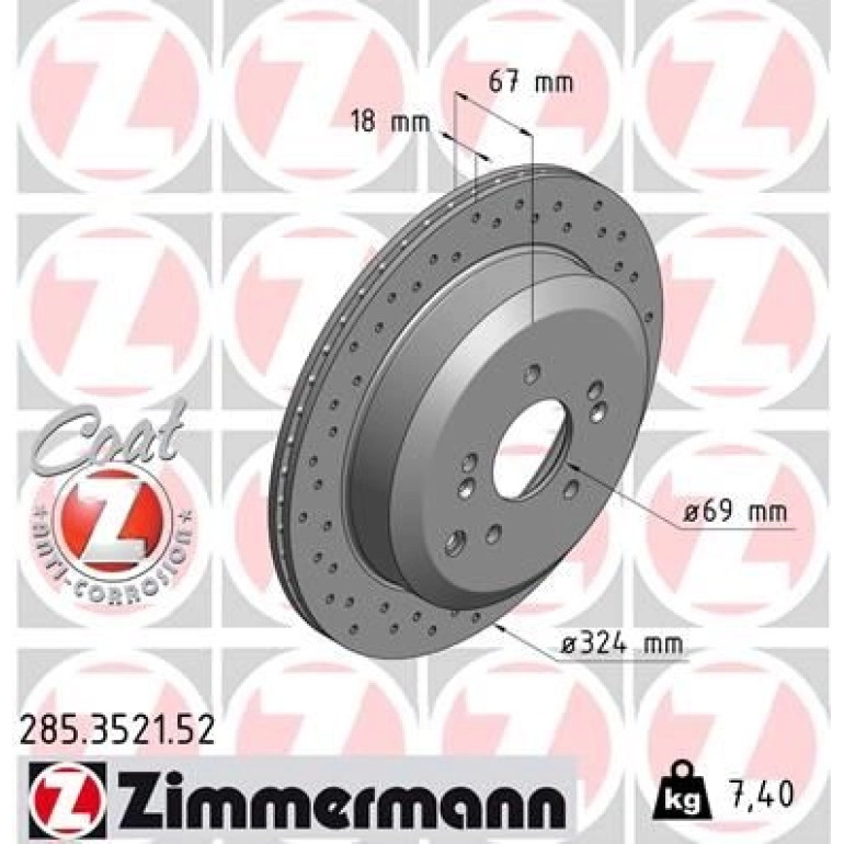 Bremsscheibe 285.3521.52 Bremsscheibe 285.3521.52