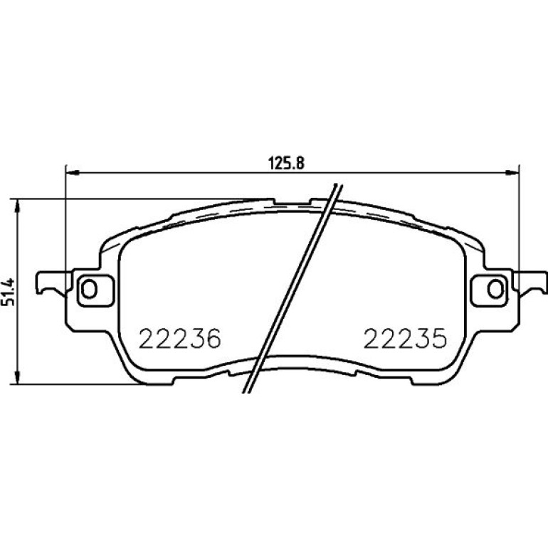 Bremsbelagsatz, Scheibenbremse 8DB 355 024-721 Bremsbelagsatz, Scheibenbremse 8DB 355 024-721