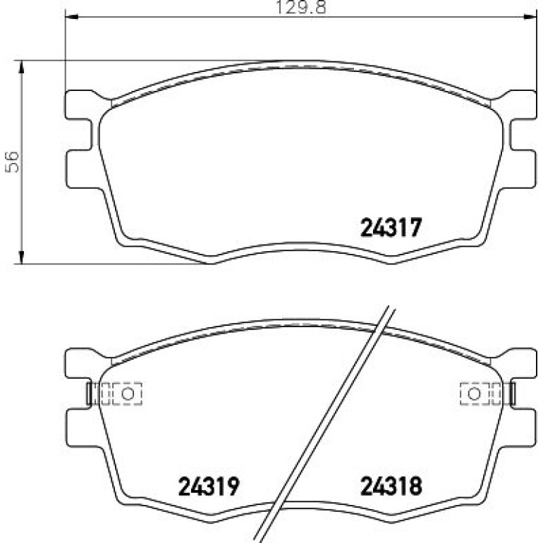 Bremsbelagsatz, Scheibenbremse 8DB 355 006-951