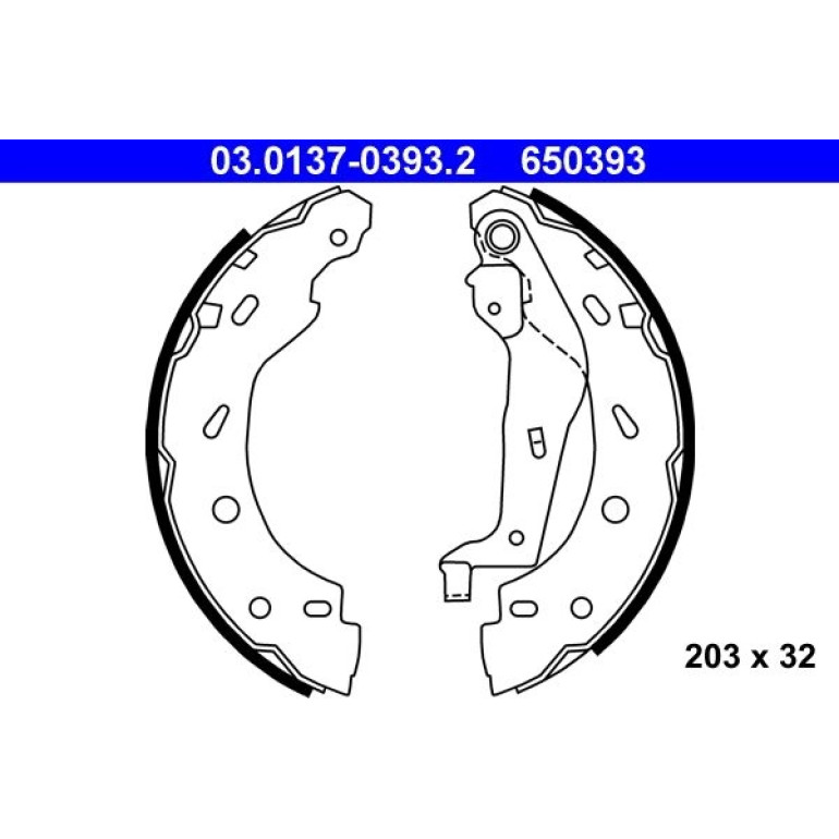 Bremsbackensatz 03.0137-0393.2