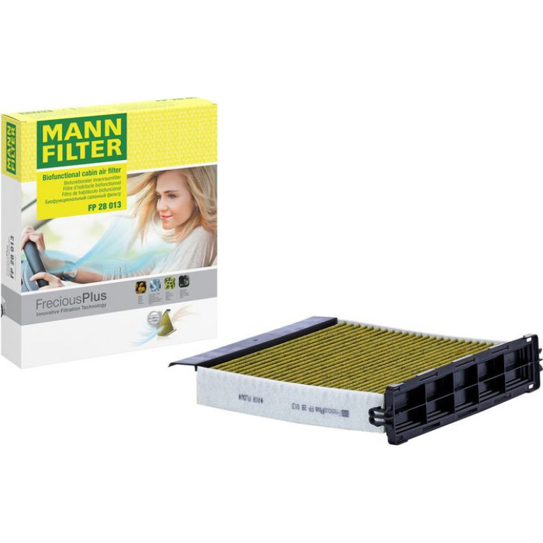 MANN-FILTER FP 28 013 Innenraumfilter FreciousPlus Aktivkohlefilter mit Polyphenol, antibakteriell, Feinstaubfilter (PM 2.5) MANN-FILTER FP 28 013 Innenraumfilter FreciousPlus Aktivkohlefilter mit Polyphenol, antibakteriell, Feinstaubfilter (PM 2.5)