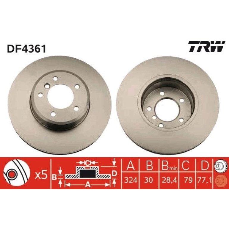 Bremsscheibe DF4361 Bremsscheibe DF4361
