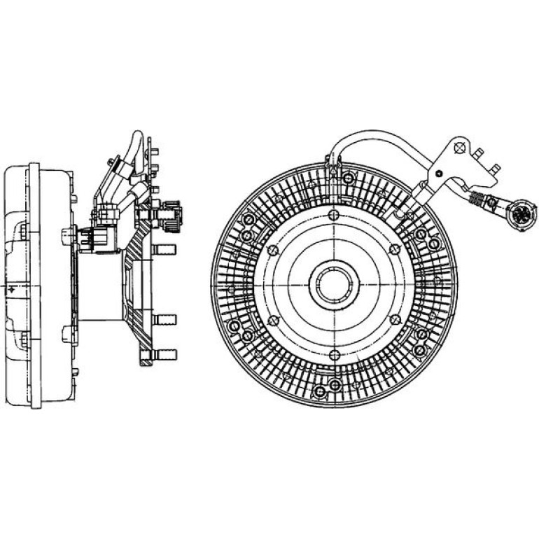 Kupplung, Kühlerlüfter CFC 207 000P
