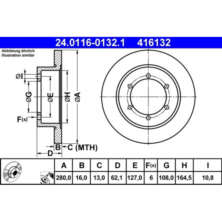 Bremsscheibe 24.0116-0132.1