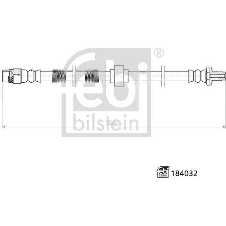 FEBI BILSTEIN 184032 Bremsschlauch FEBI BILSTEIN 184032 Bremsschlauch
