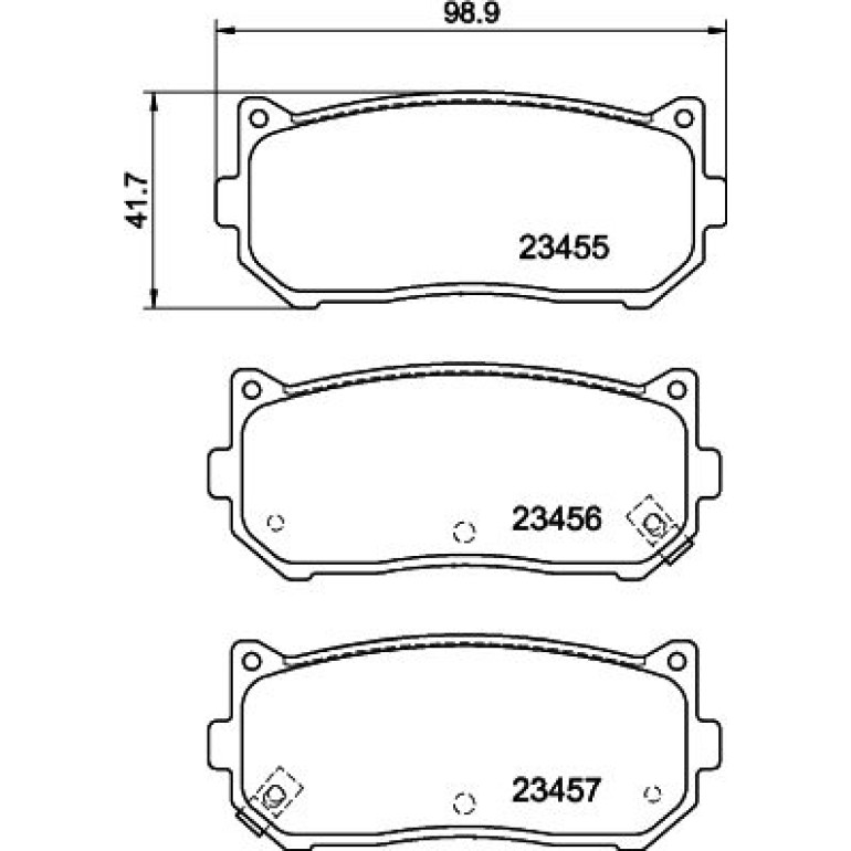 Bremsbelagsatz, Scheibenbremse 8DB 355 009-341 Bremsbelagsatz, Scheibenbremse 8DB 355 009-341