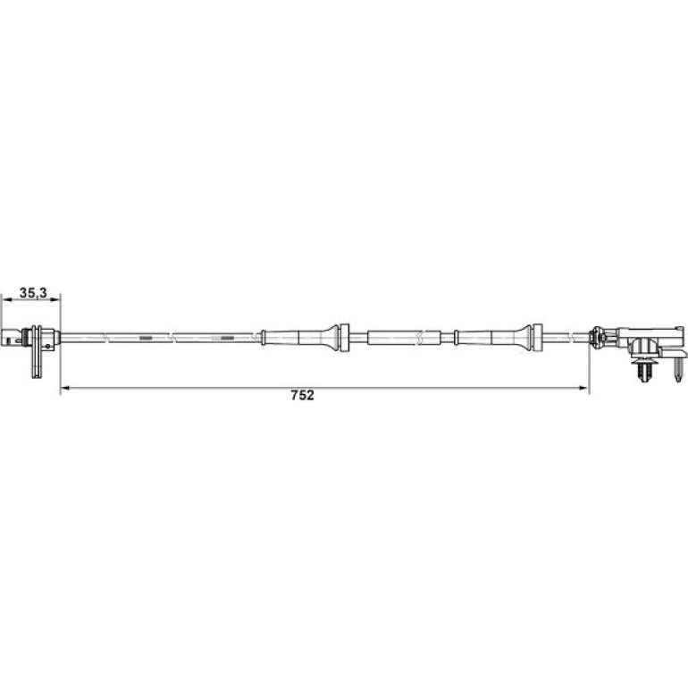 Sensor, Raddrehzahl 0 265 007 638