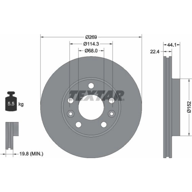 Bremsscheibe 92272603 Bremsscheibe 92272603