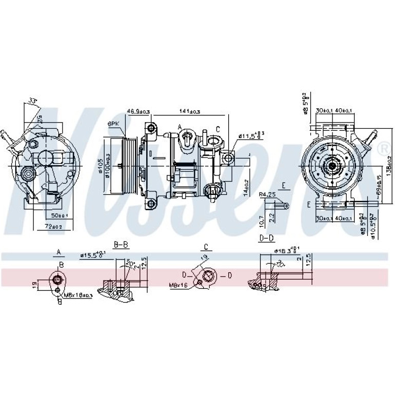 Kompressor, Klimaanlage 890030 Kompressor, Klimaanlage 890030