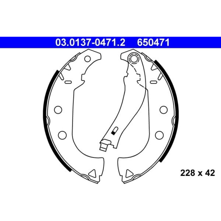 Bremsbackensatz 03.0137-0471.2 Bremsbackensatz 03.0137-0471.2