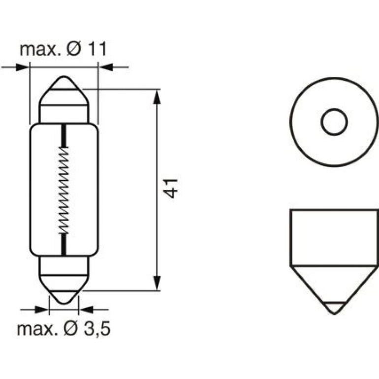 Glühlampe, Innenraumleuchte 1 987 302 210 Glühlampe, Innenraumleuchte 1 987 302 210