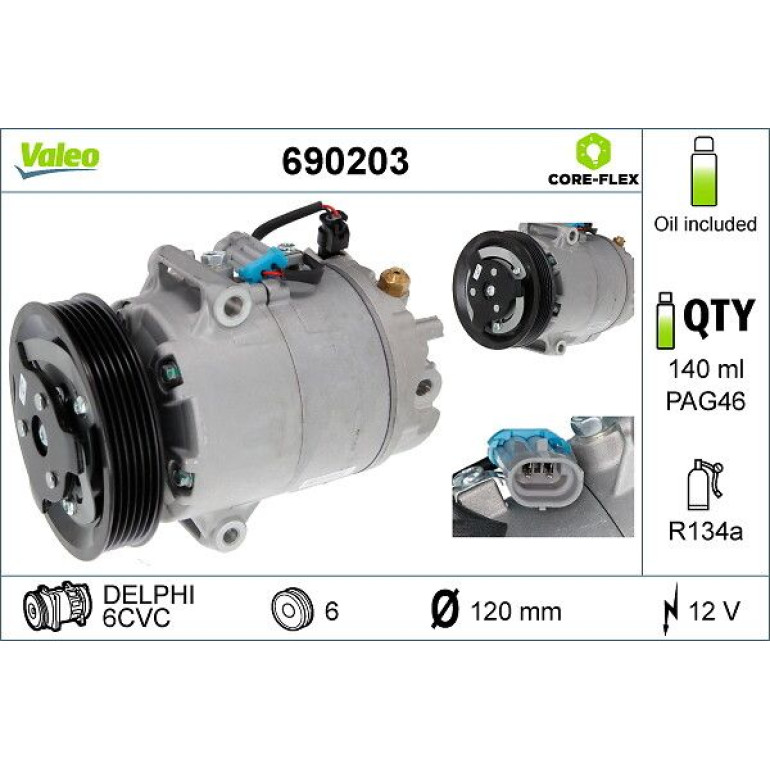 Kompressor, Klimaanlage 690203 Kompressor, Klimaanlage 690203
