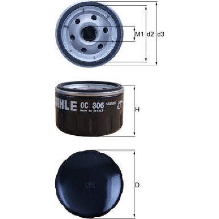 Ölfilter OC 306 Ölfilter OC 306
