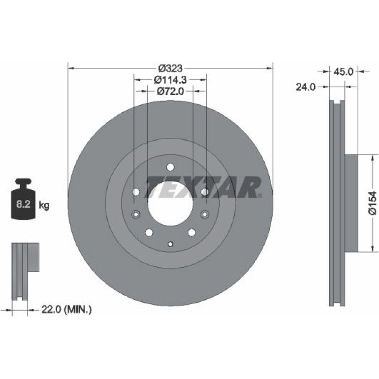 Bremsscheibe 92174403 Bremsscheibe 92174403