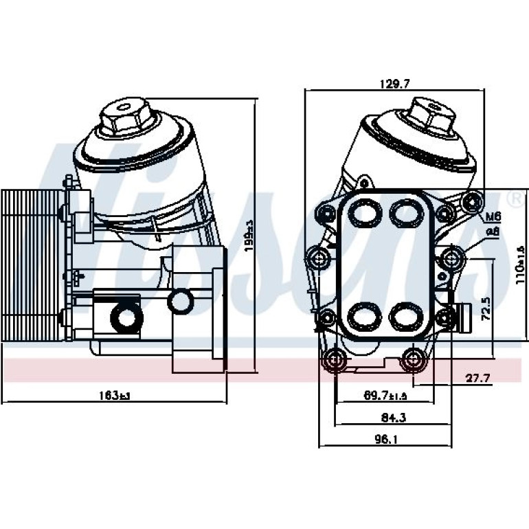 Ölkühler, Motoröl 91154