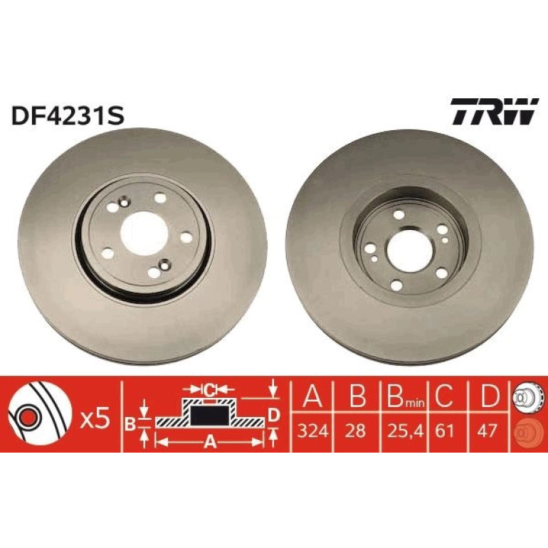 Bremsscheibe DF4231S