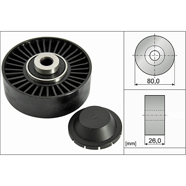 Umlenk-/Führungsrolle, Keilrippenriemen 532 0370 20 Umlenk-/Führungsrolle, Keilrippenriemen 532 0370 20