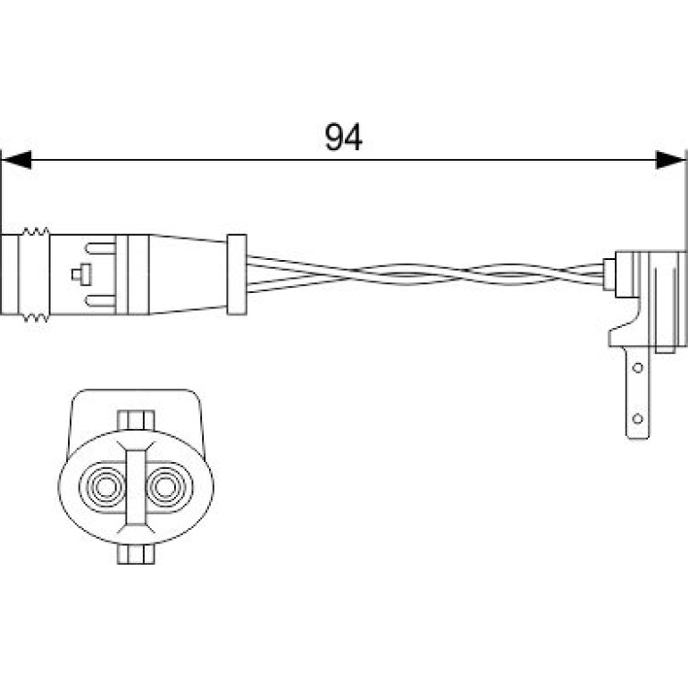BOSCH 1 987 474 553 Warnkontakt, Bremsbelagverschleiß