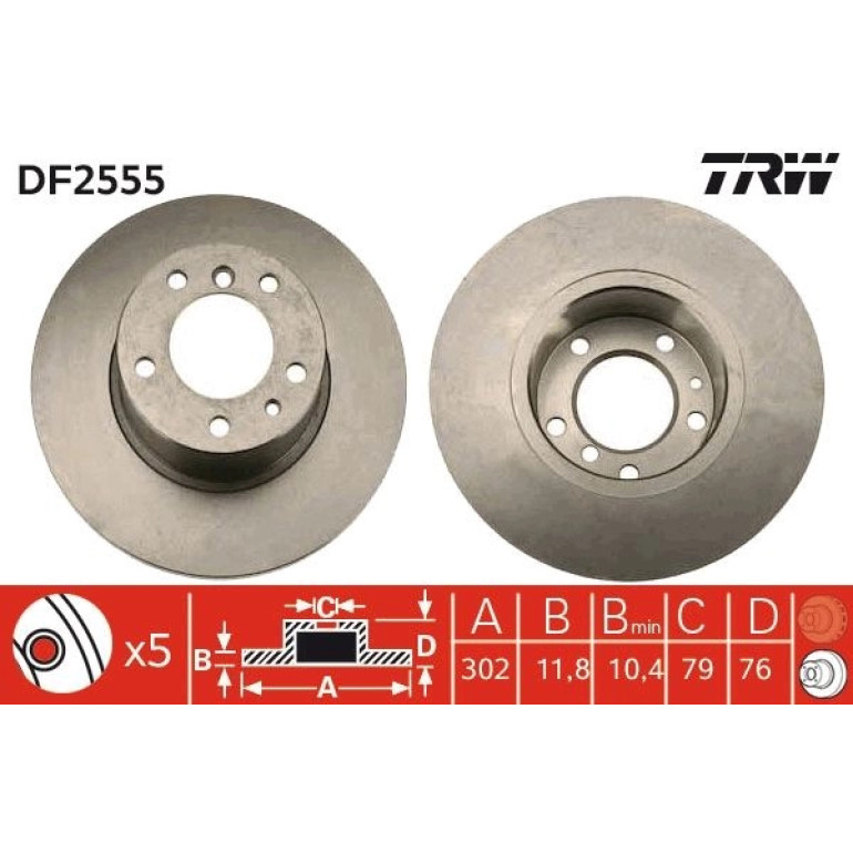 Bremsscheibe DF2555 Bremsscheibe DF2555