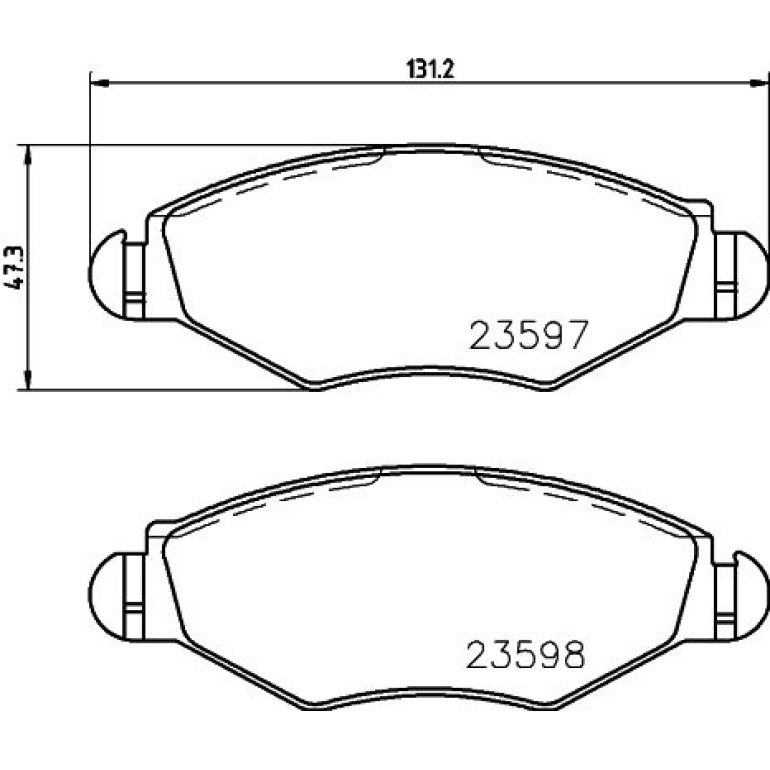 Bremsbelagsatz, Scheibenbremse 8DB 355 009-411 Bremsbelagsatz, Scheibenbremse 8DB 355 009-411