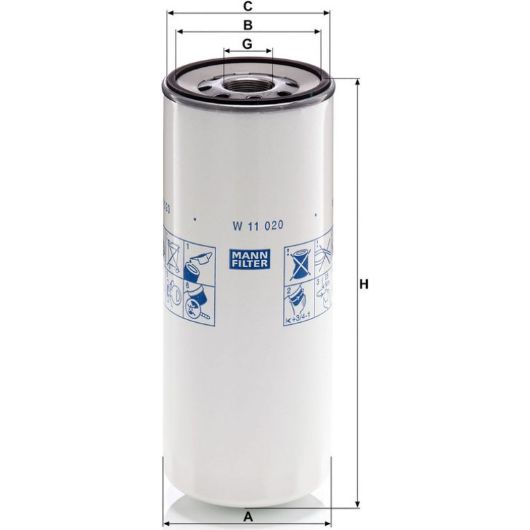 Ölfilter W 11 020 Ölfilter W 11 020