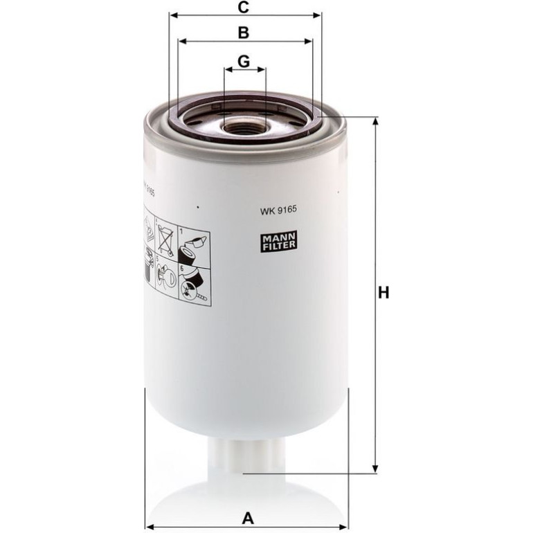 Kraftstofffilter WK 9165 X Kraftstofffilter WK 9165 X