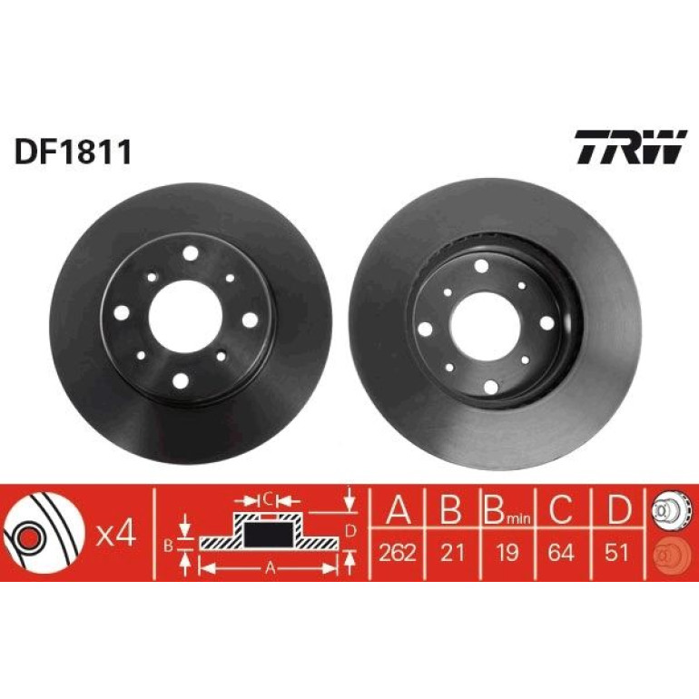 Bremsscheibe DF1811 Bremsscheibe DF1811