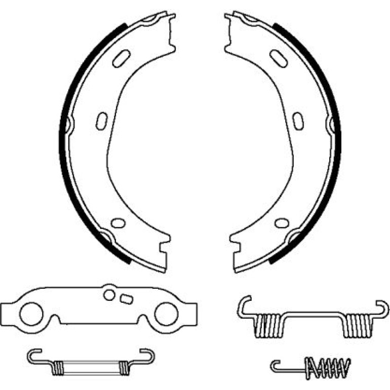 Bremsbackensatz, Feststellbremse 8DA 355 050-001