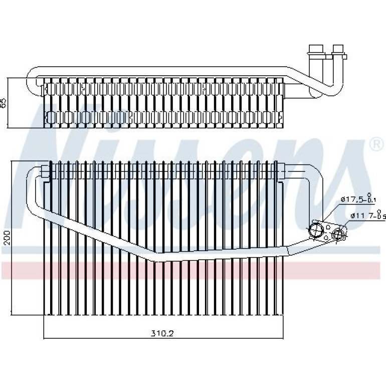 Verdampfer, Klimaanlage 92245 Verdampfer, Klimaanlage 92245