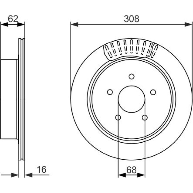 Bremsscheibe 0 986 479 606 Bremsscheibe 0 986 479 606